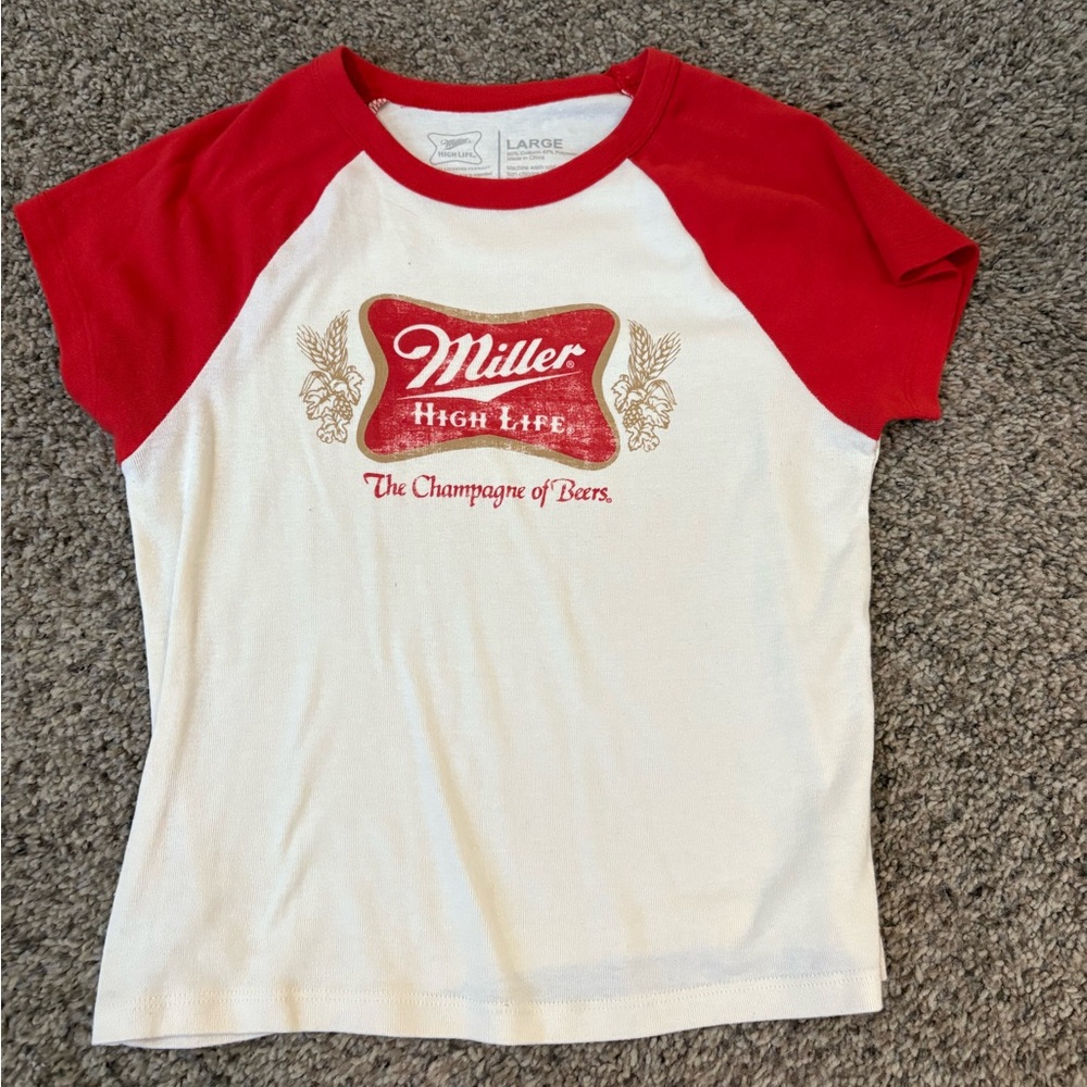 Miller High Life baby tee
